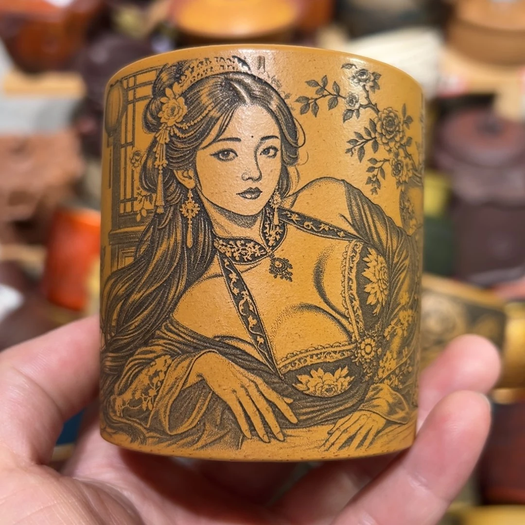 紫砂茶杯宜兴紫砂主人杯