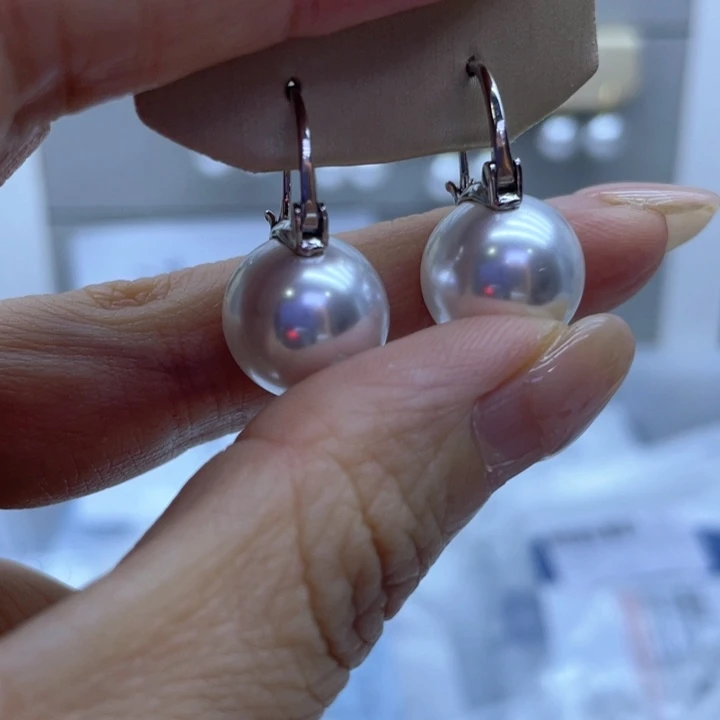 耳饰淡水珍珠银S925镶嵌