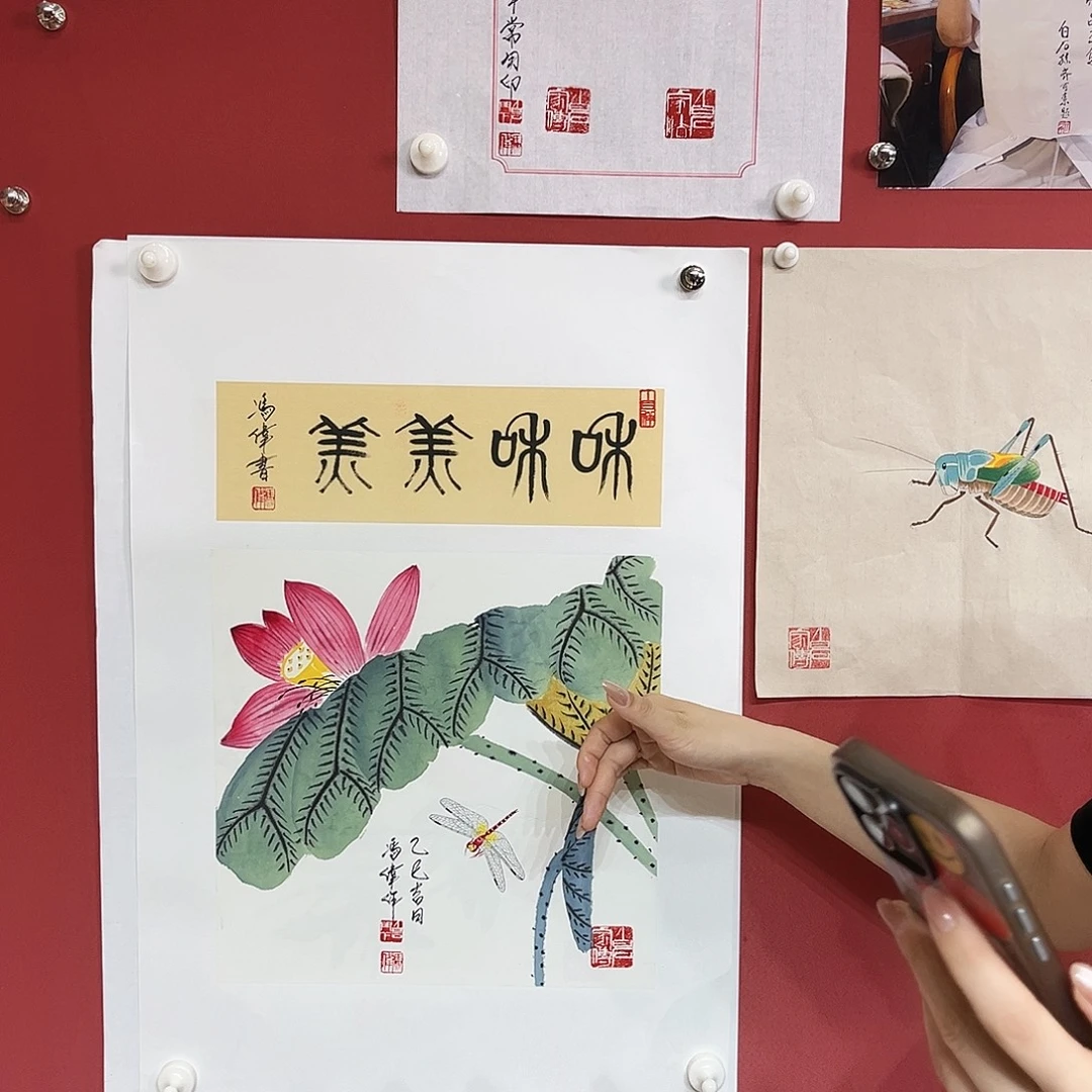 国画冯伟老师国画作品月