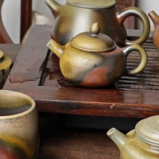 開***樂坭兴陶柴烧微瑕壶