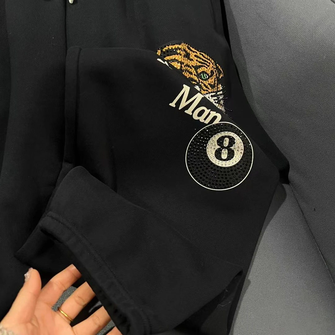 EH 潮牌男款虎头烫钻时尚百搭休闲裤 532