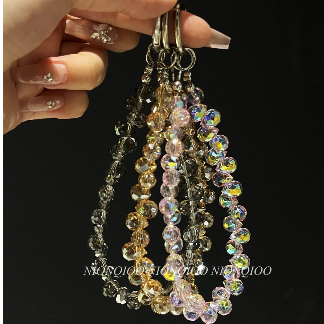 气质高级水滴水晶手链手机链挂件时尚配饰百搭手机链潮流ins挂件