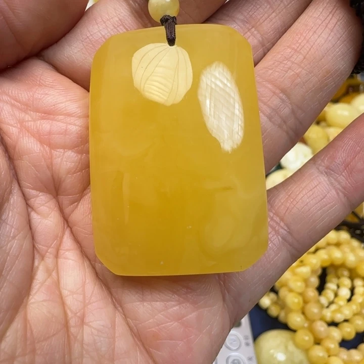 蜜蜡未镶嵌颈饰天然蜜蜡