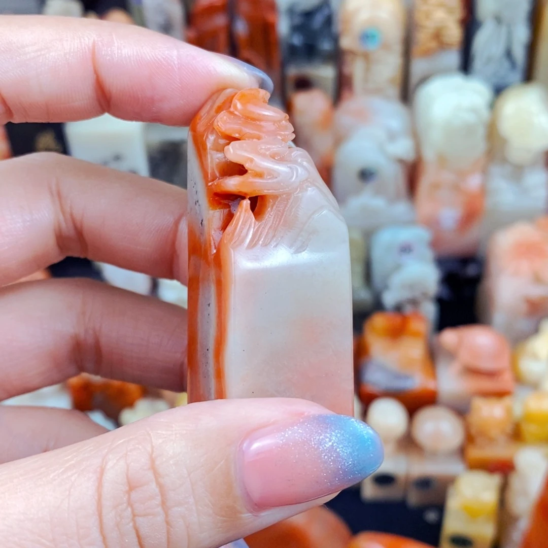 老挝石印石沐*手工篆刻