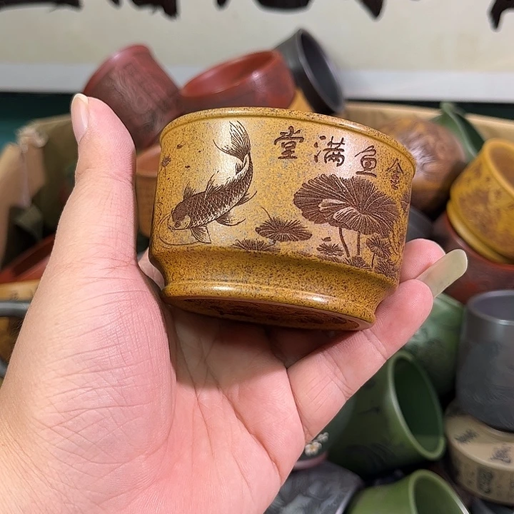 茶杯紫砂全手工紫砂主人杯