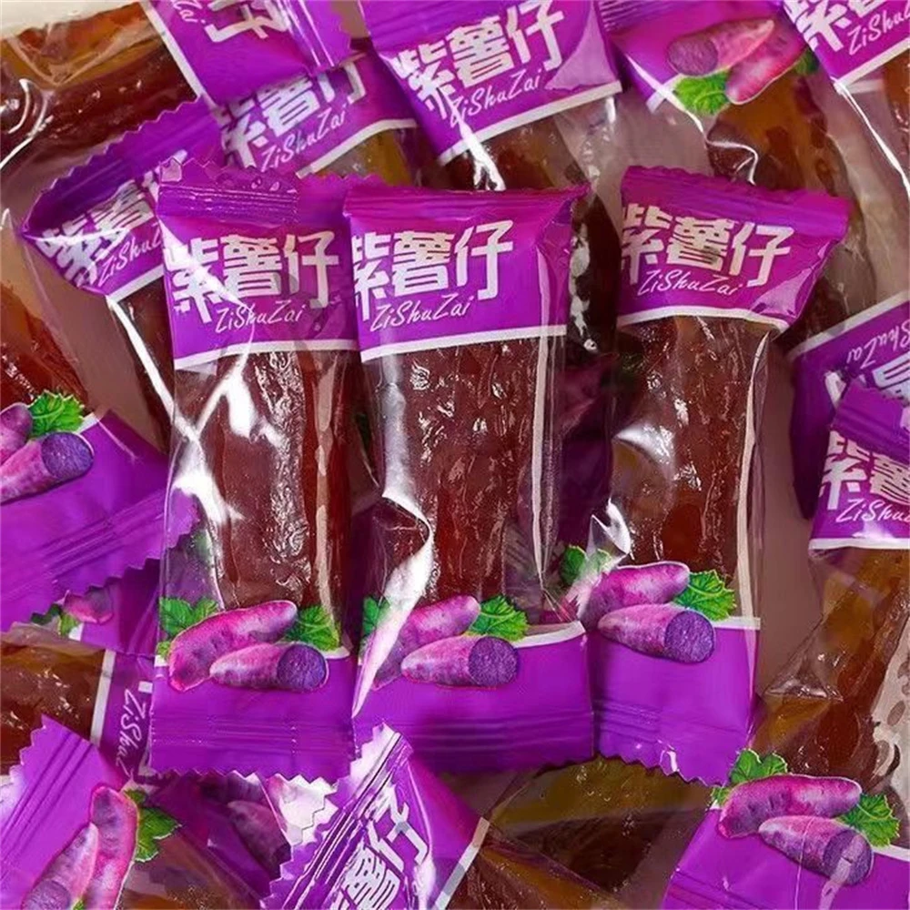 水晶紫薯仔干地瓜干番小零食番袋装即食独立包装休闲番薯干即食