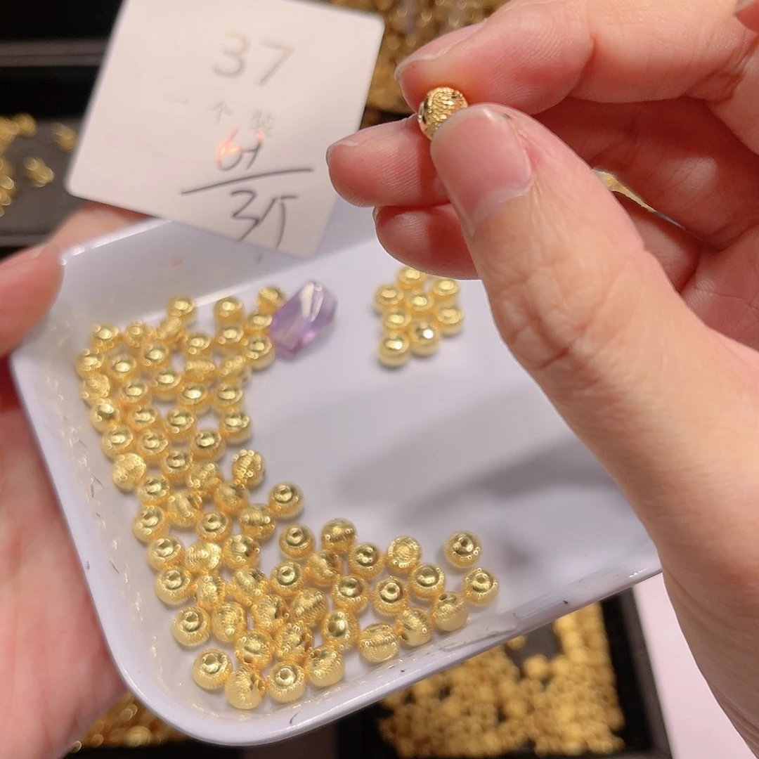 紫晶珠宝半成品银S925镀金镶嵌37