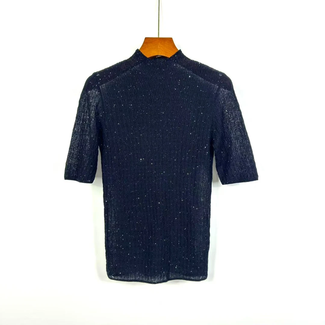 朱总原创织锦流年05-502 200支满天星美丽诺羊毛毛衣