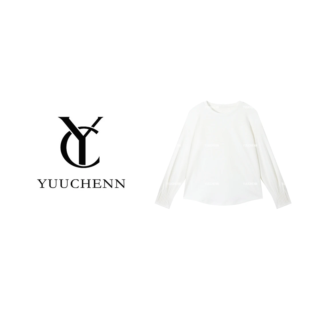 YUUCHENN 卫衣女时尚百搭简约款式纯色长袖上衣JYY-W62139