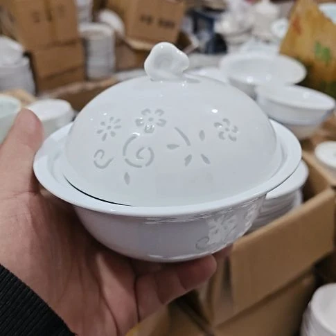 瓷大号玲珑炖钟两个微瑕疵