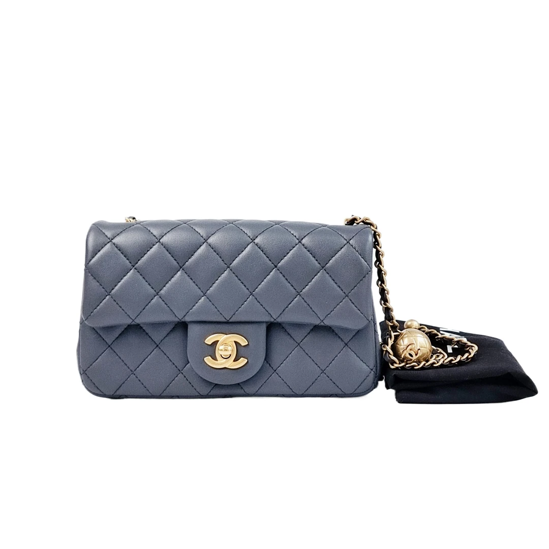 95新 香奈儿 安洁利严选CF 金球大迷你/BK0145150 斜挎包