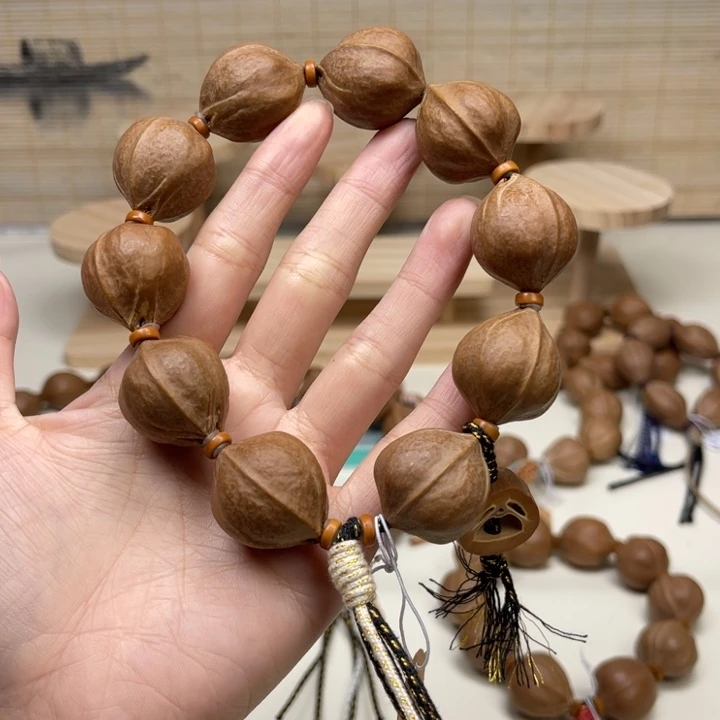 远***古橄榄核手串/手链22.5 26精品梅林铁核