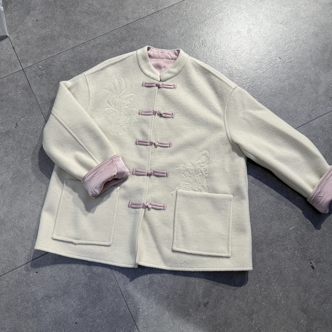 2503【冯七七】2025早春款刺绣国风龙短外套