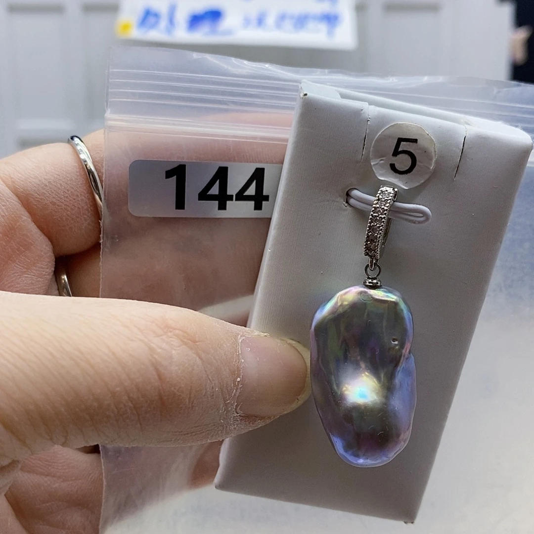 颈饰合金淡水珍珠