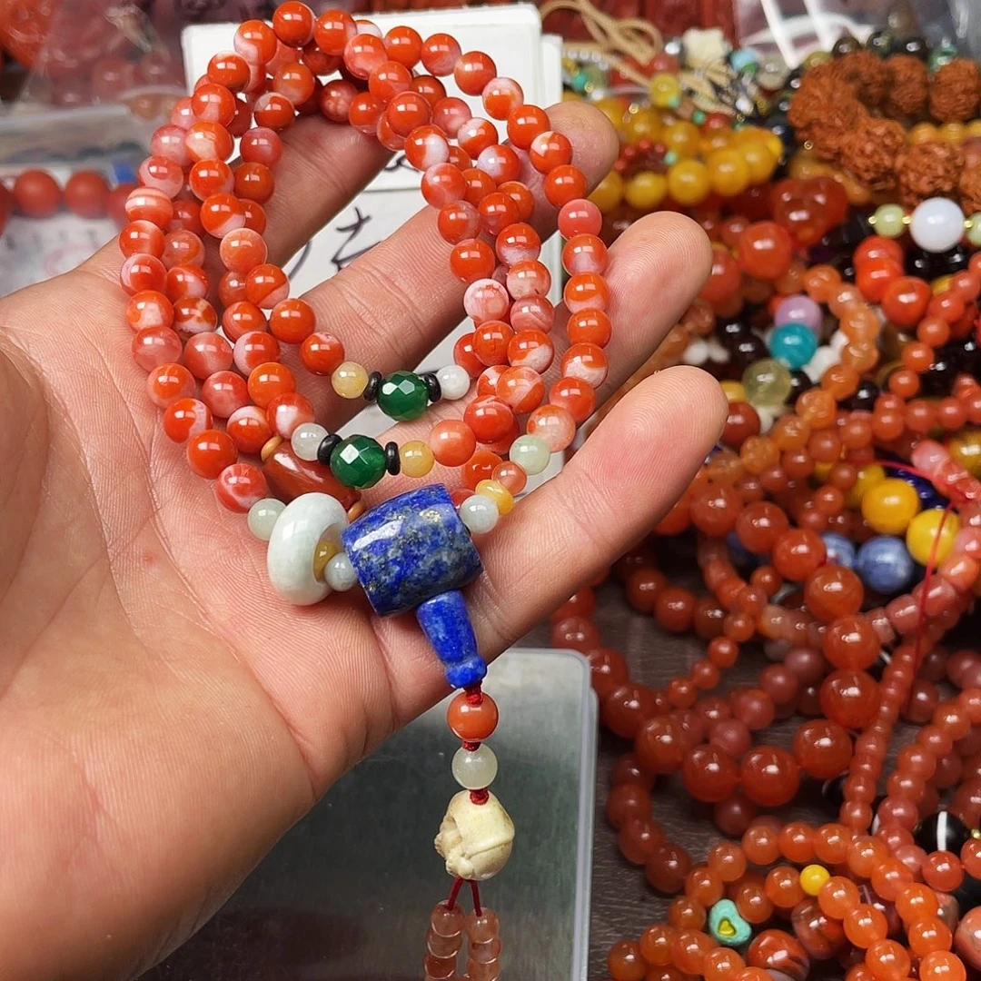 你***嘛玛瑙/玉髓未镶嵌手链55132