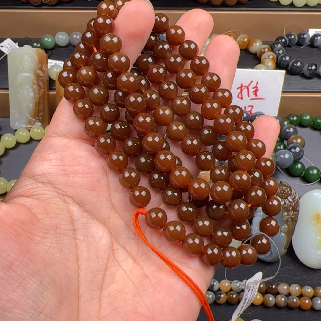 东***东未镶嵌手链和田玉