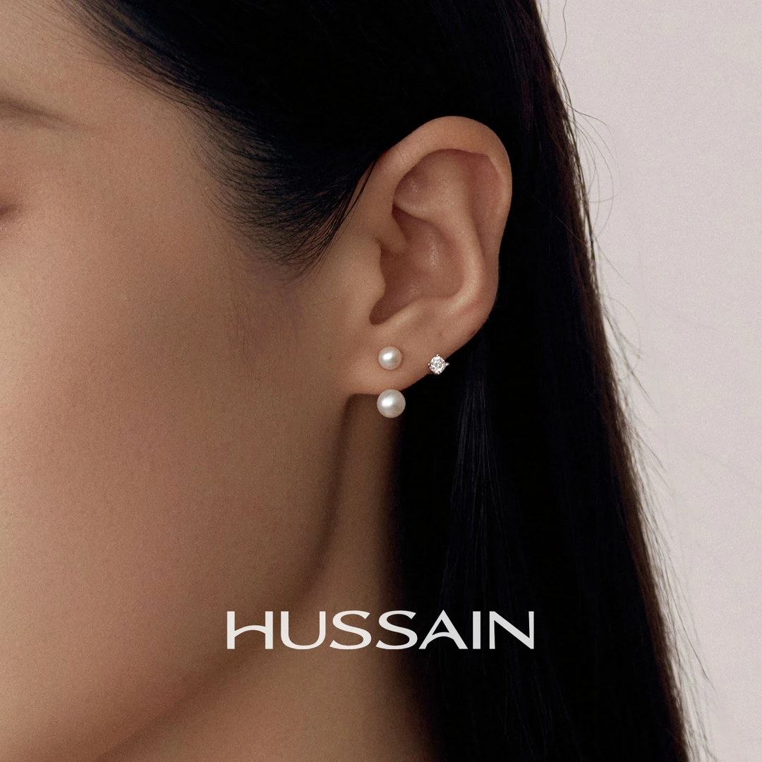 925银耳饰 赫生HUSSAIN星点零星耳钉高级感耳环度假风银耳饰女