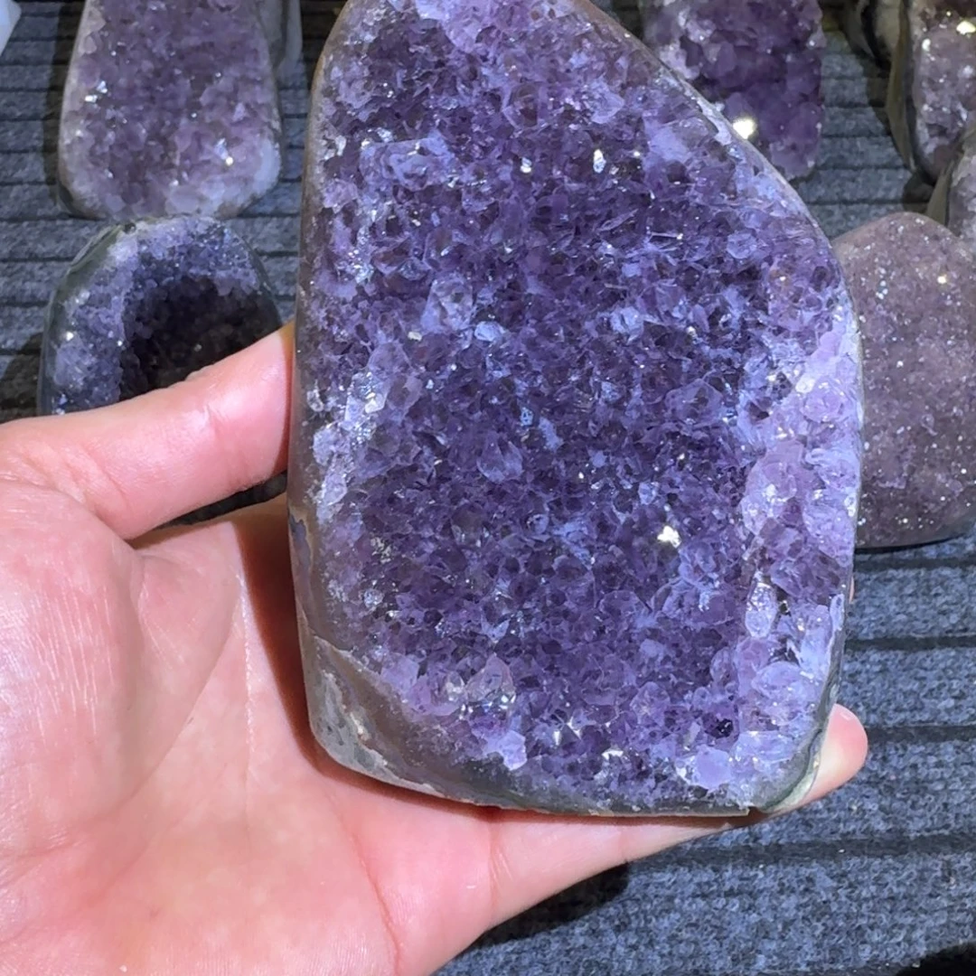 温***体大型摆件（非配饰）紫晶银S925镶嵌