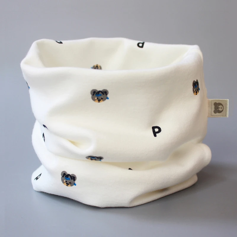 可爱卡通宝宝围脖儿童秋冬脖套男小孩冬季套头婴儿围巾大童围巾