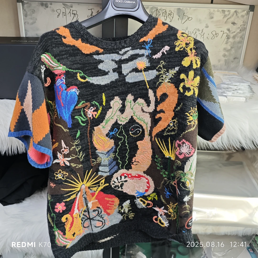 95新 DIOR/迪奥 毛衣短袖彩色S码/250816WLFVP02
