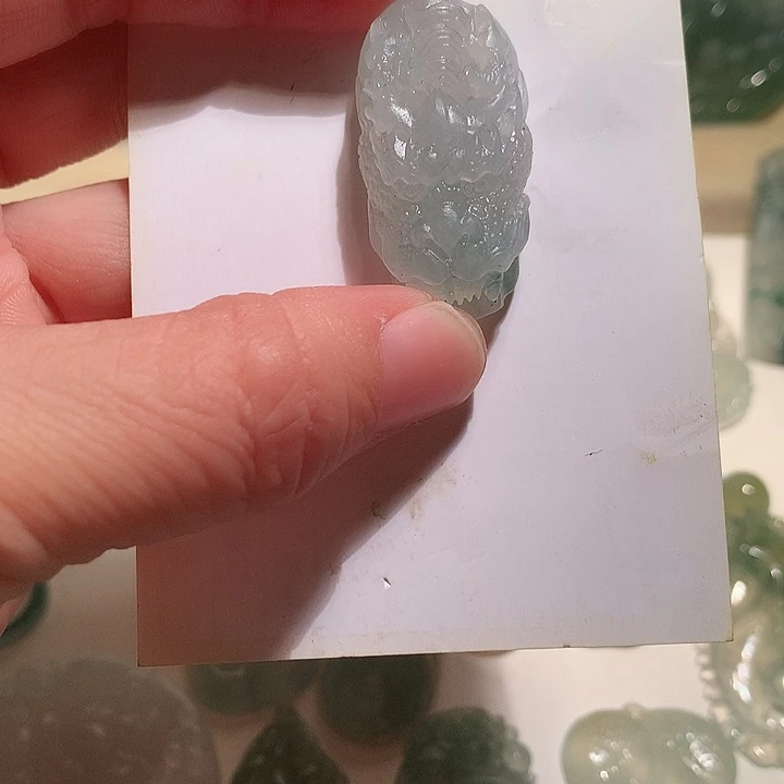 定制翡翠未镶嵌冰胶龙