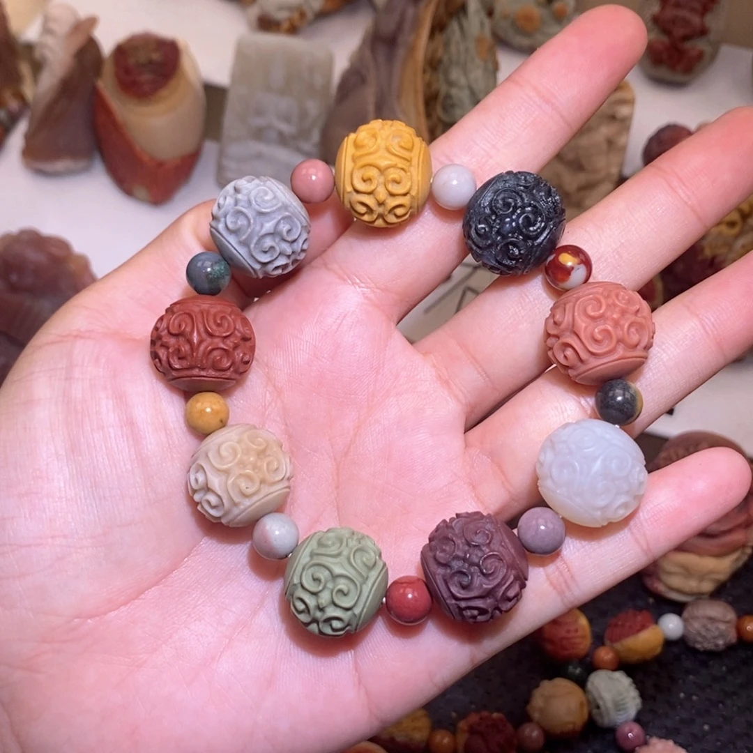 石英质玉（阿拉善玉）未镶嵌手链