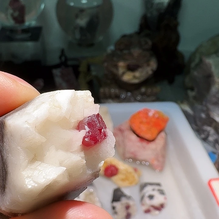 k***s天然辰砂天然朱砂原矿石晶体