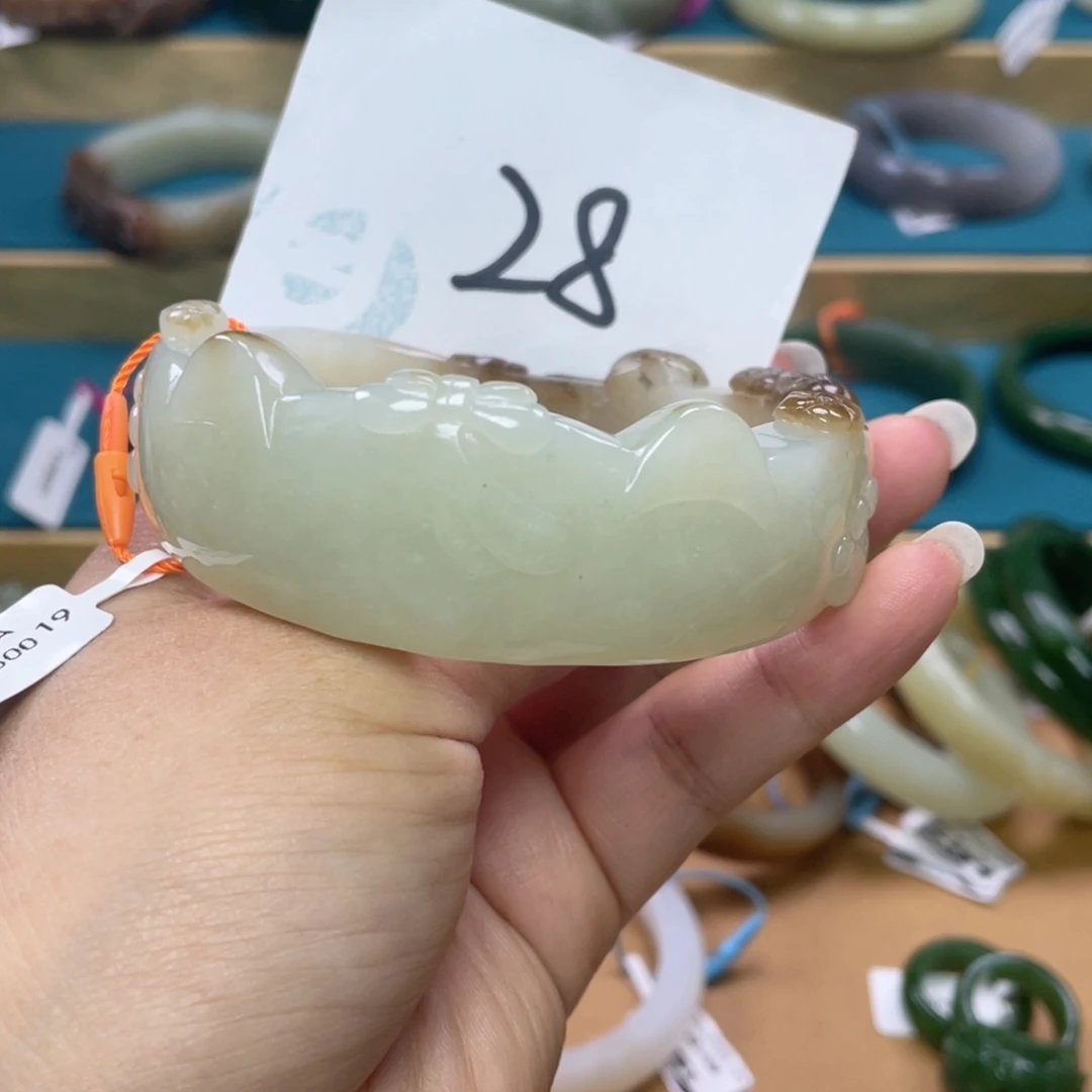 未镶嵌手镯和田玉圈口60