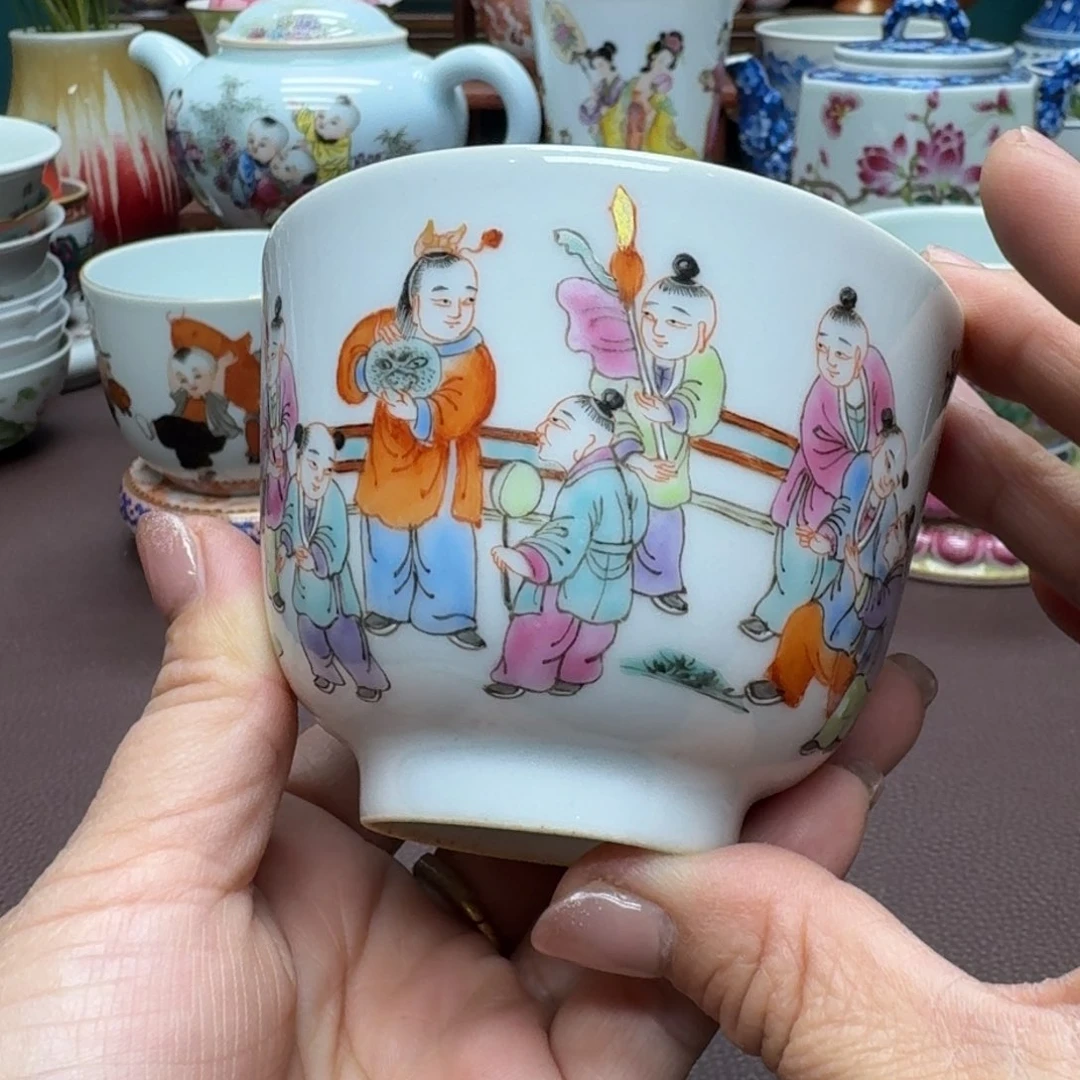 瓷片景德镇仿古手工制作精品展示