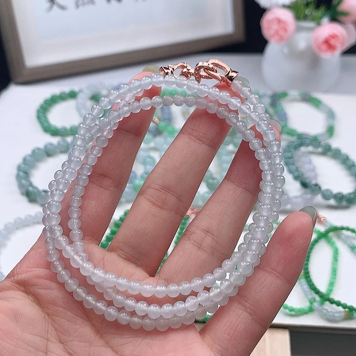 未镶嵌手链翡翠手链4.1mm