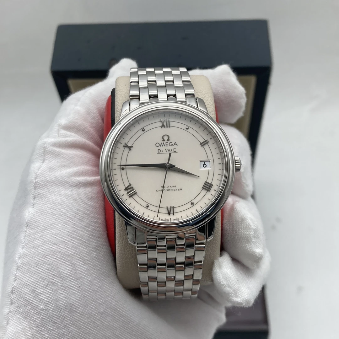 95新 Omega/欧米茄 36.8mm欧米茄碟飞自动机械男女士腕表