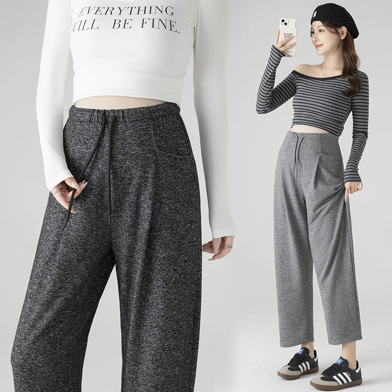 无托腹孕妇九分裤春秋季外穿宽松休闲镰刀裤2025新款小个子孕妇裤