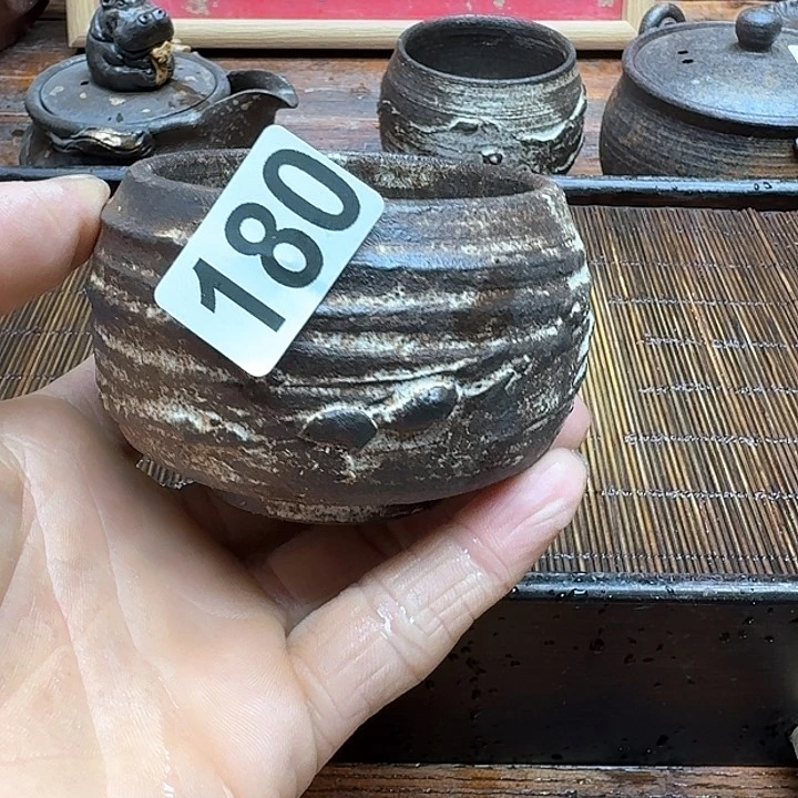 纯手工制作粗陶茶具