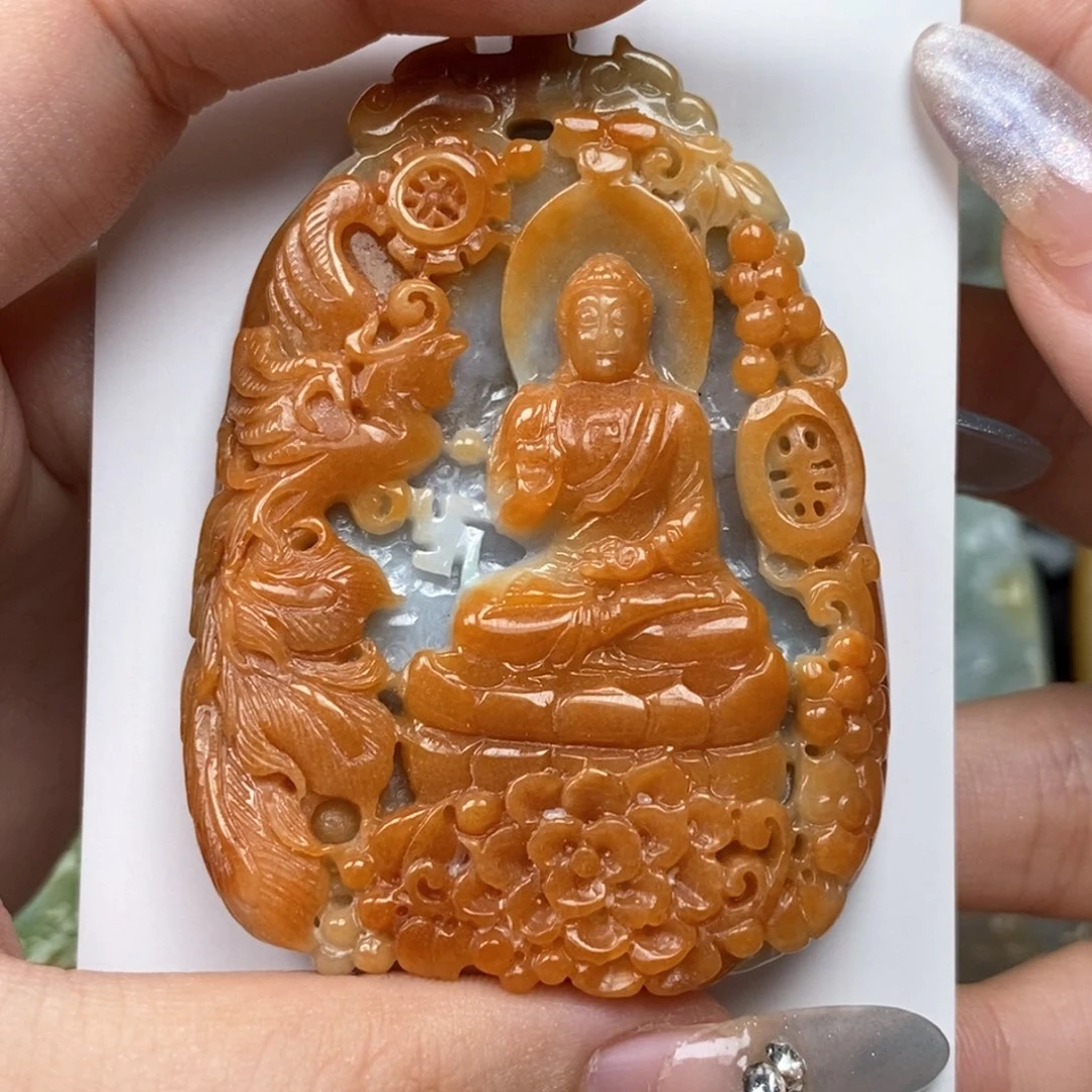 佛***福翡翠未镶嵌颈饰翡翠