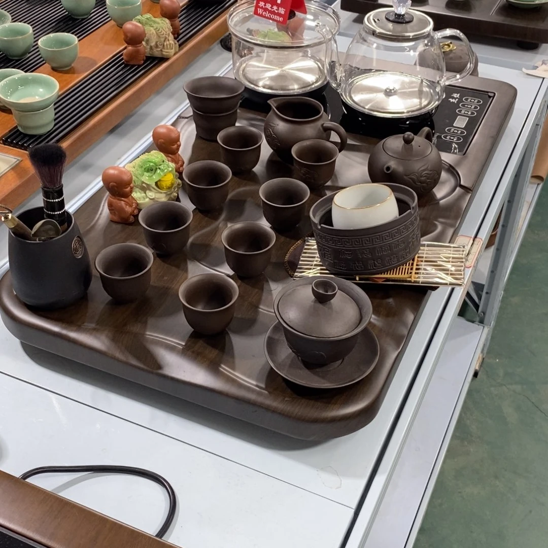 实木茶盘茶具套装家用