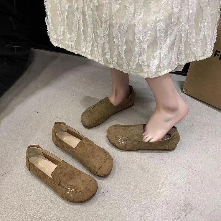 【澳门专柜正品】复古圆头时尚单鞋女2025春季新款森系女鞋休闲一脚