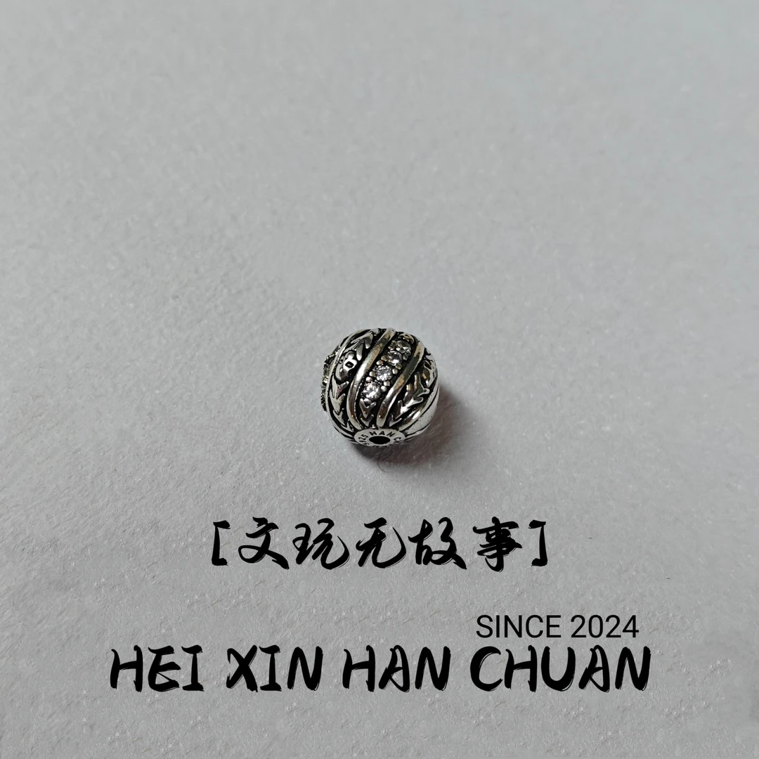 925银银制品 银色凯旋一个配饰尺寸10mm（白钻）