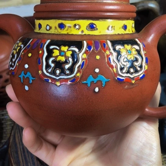 茶壶紫砂原矿 手工制作一紫.沙壶123