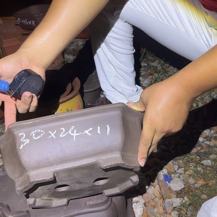 紫砂花盆紫砂花盆花盆盆景盆瑕疵