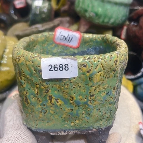 粗陶花盆手工花盆