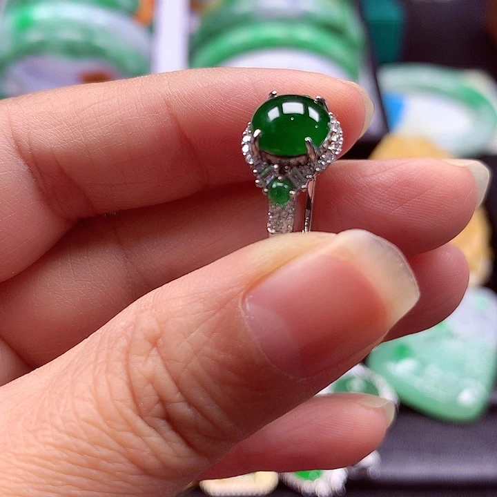 颈饰银S925镶嵌翡翠翡翠