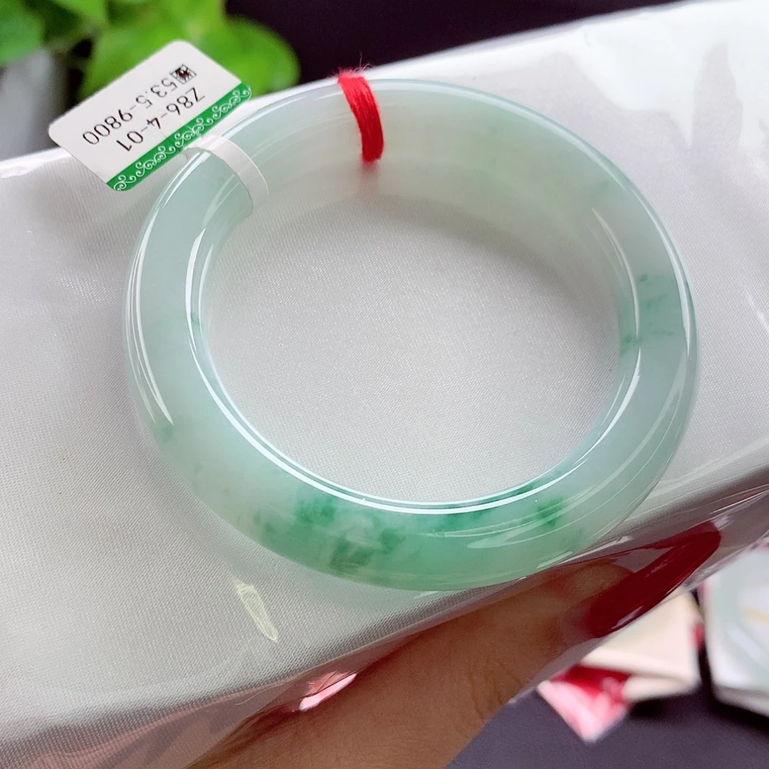 翡翠未镶嵌手镯缅甸天然a货翡翠手镯