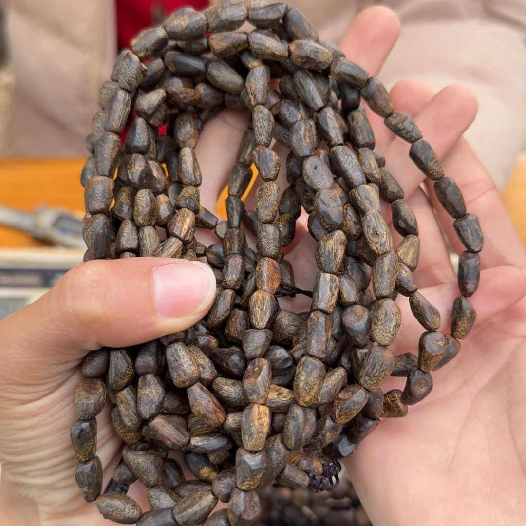 沉香手串三圈沉水包壳16克多样性发一