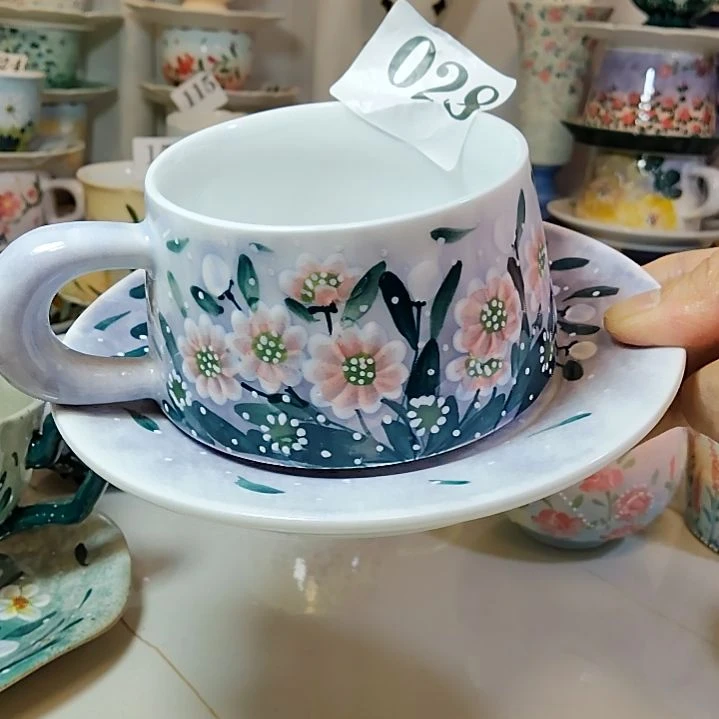 杯子瓷景德镇陶瓷釉下彩咖啡杯