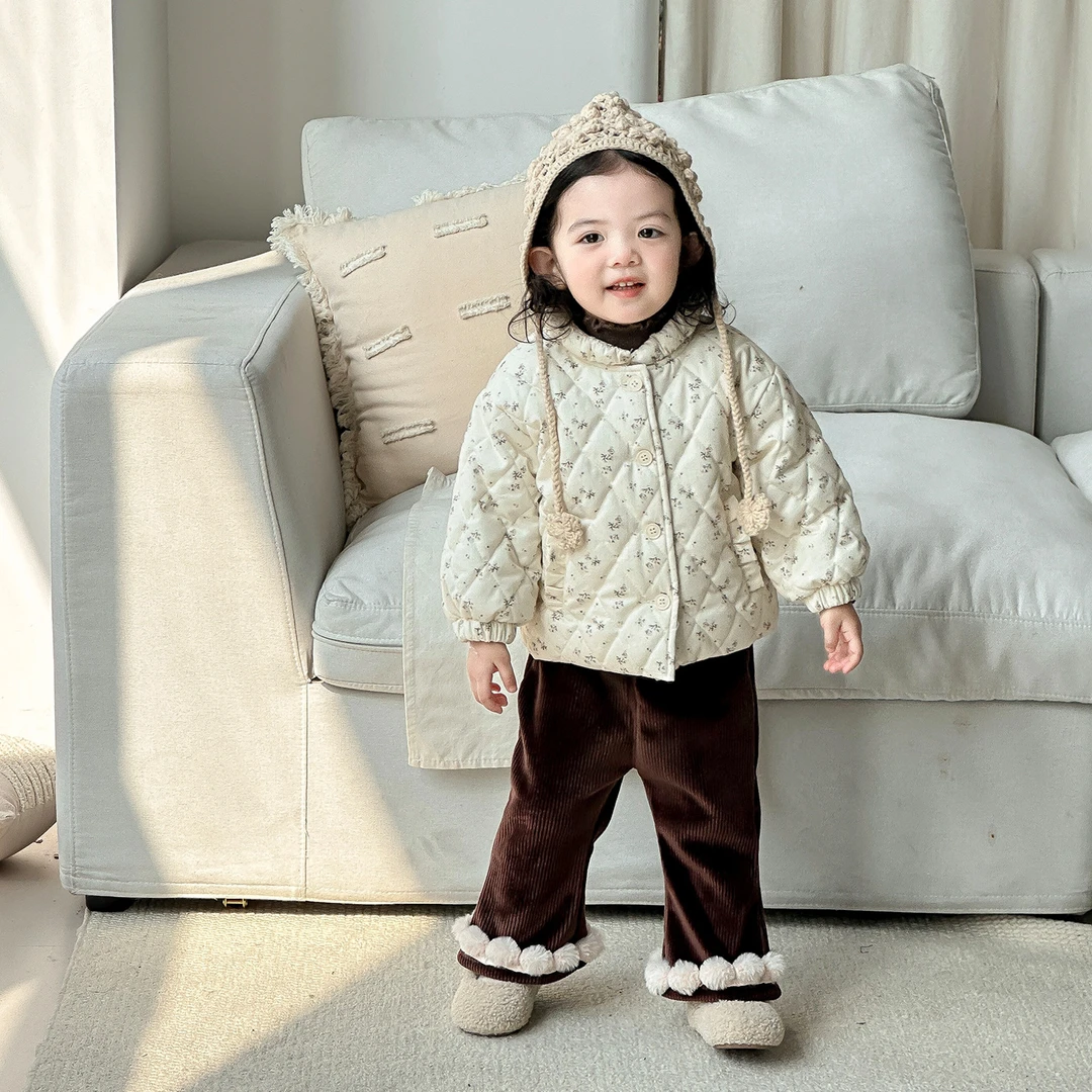 点兮-婴幼儿绗棉外套女宝宝棉服5178