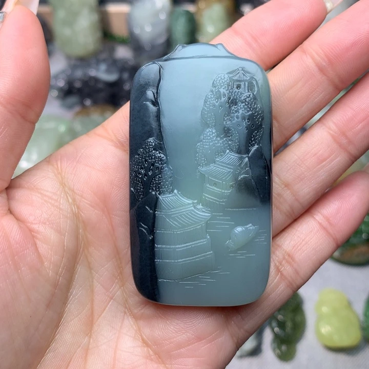 和田玉挂件未镶嵌陈*杰