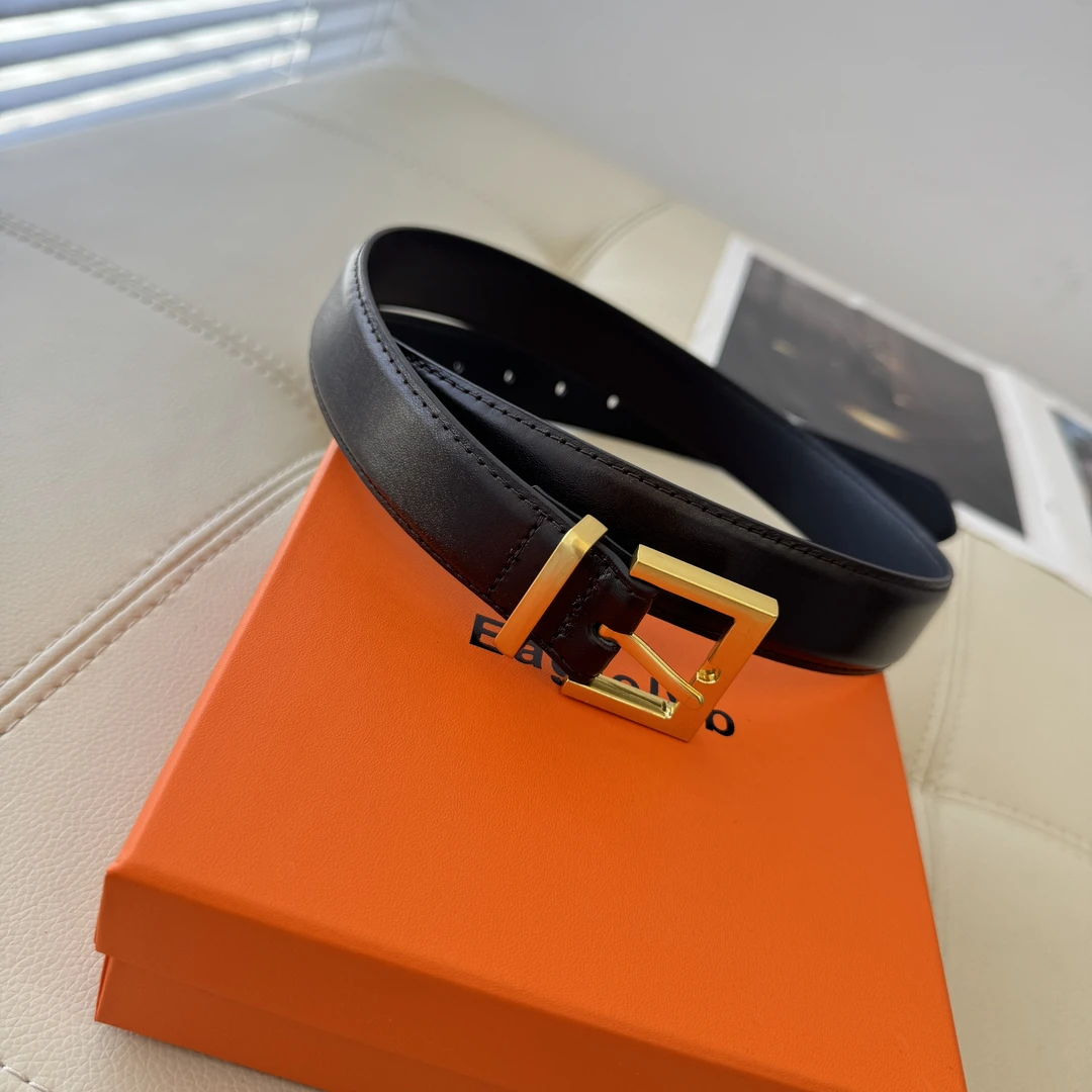 Eaglelyb光面皮带腰带女士带扣