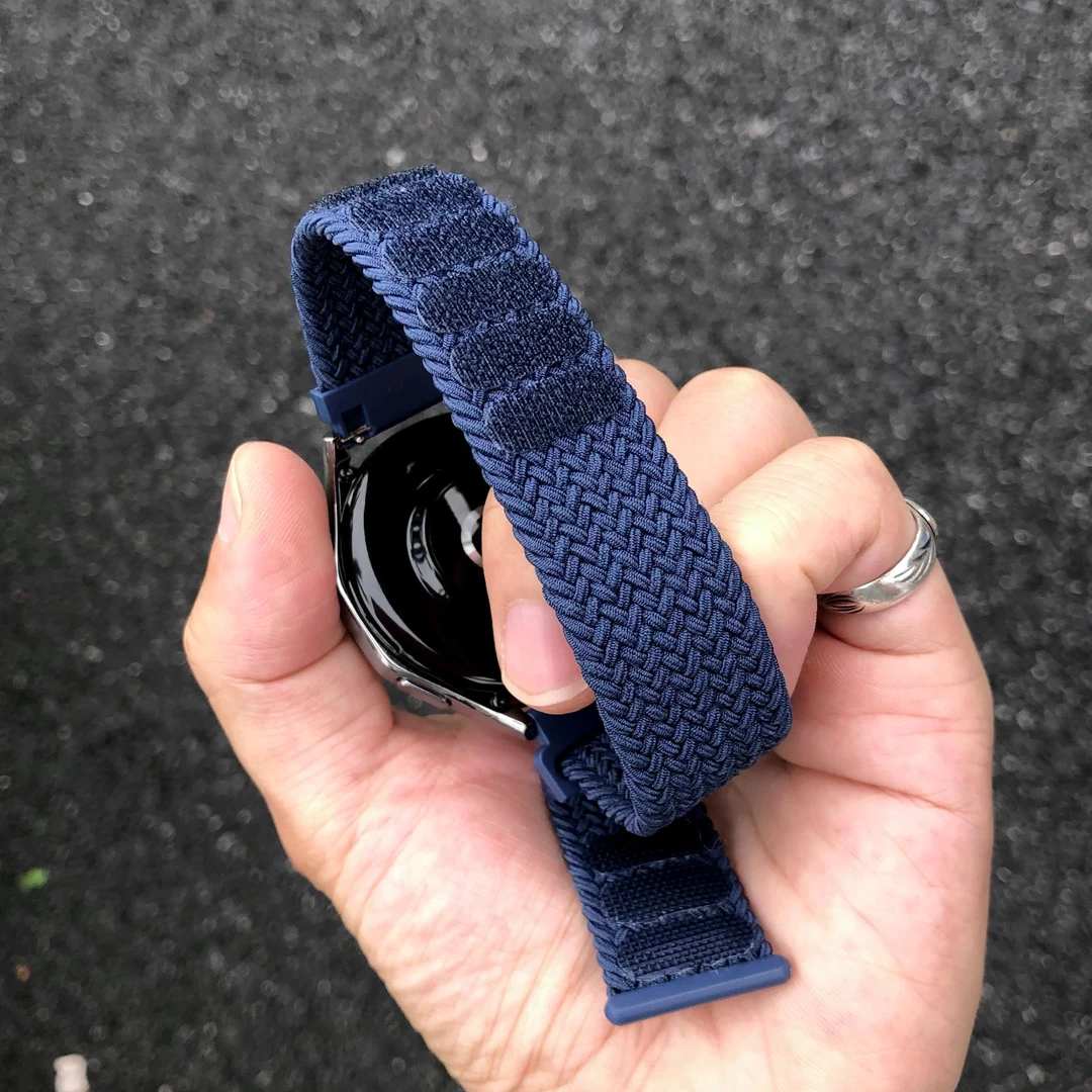 卡客风暴 魔术贴适用华为GT5手表表带gt4弹力编织watch5尼龙GT3