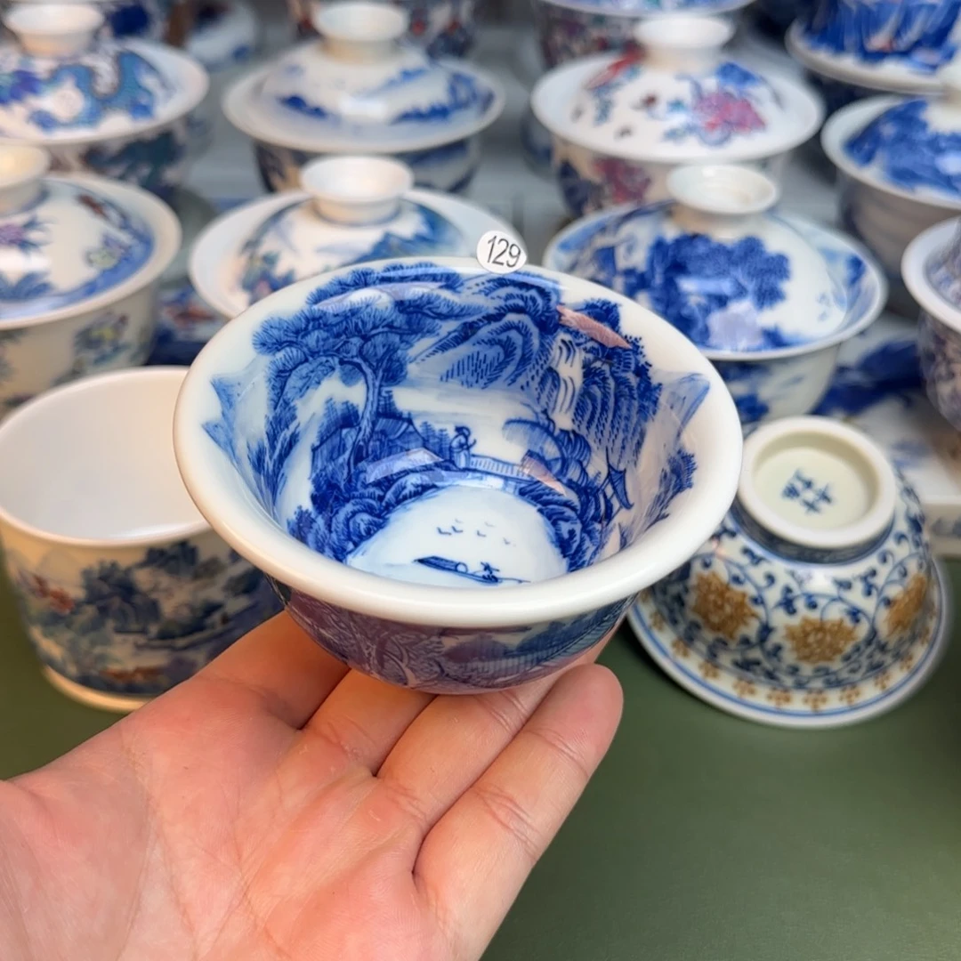 彦祖纯手工手绘茶具129