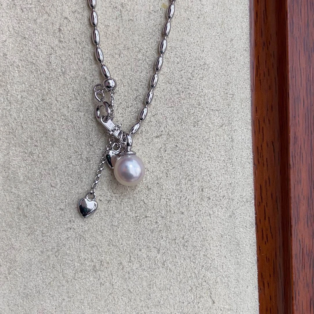 海水珍珠银S925镶嵌手绳